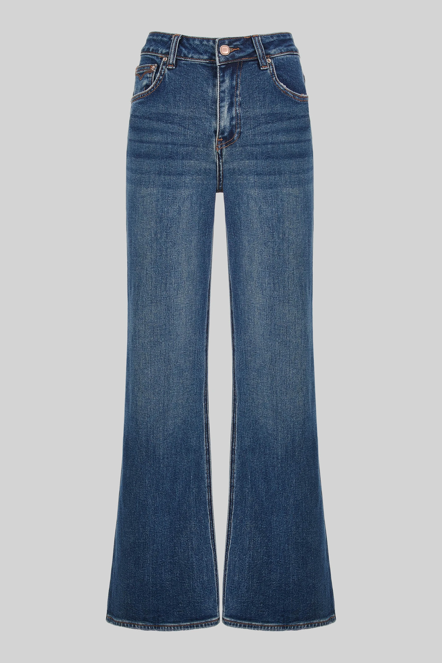 ДЖИНСЫ WIDE LEG купить в LOLOBLUES | Цена 4669₽
