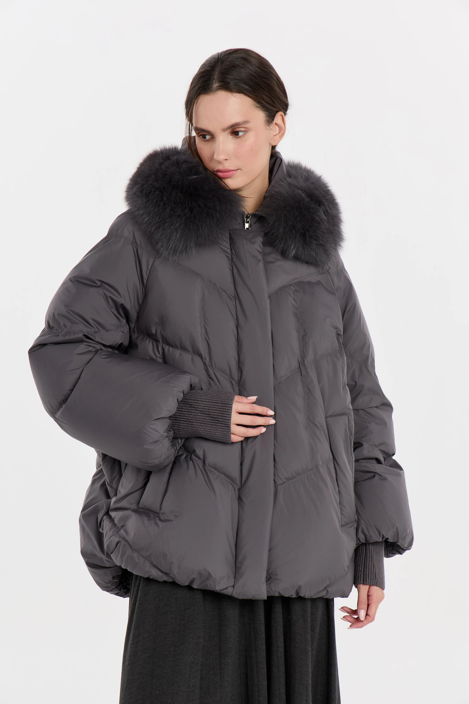 КУРТКА С ОПУШКОЙ ПИСЕЦ купить в MISSFREYA | Цена 18463₽
