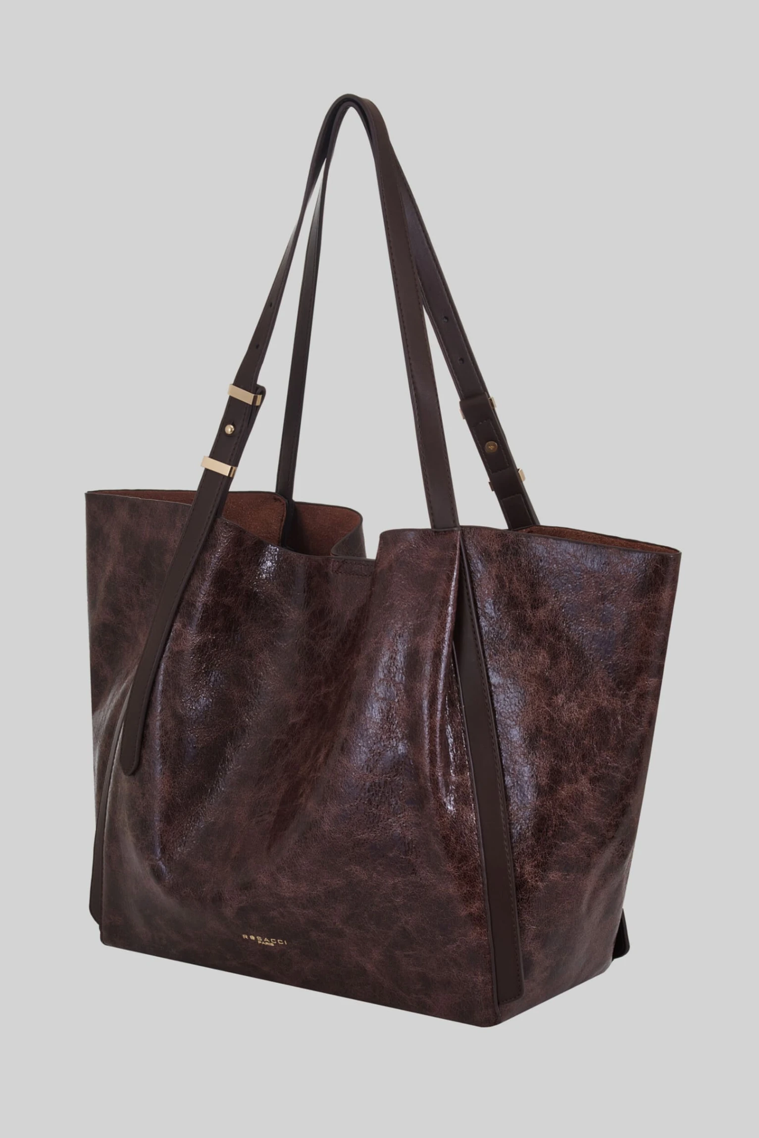 СУМКА ИЗ НАТУРАЛЬНОЙ КОЖИ ПОД МРАМОР купить в ROSACCI | Цена 7500₽