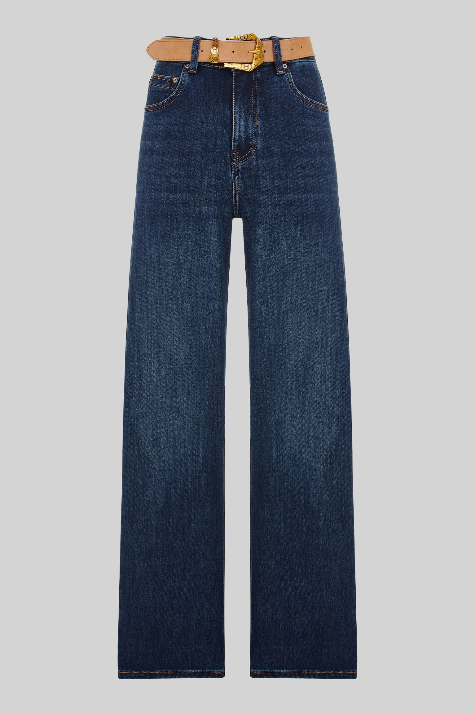 ДЖИНСЫ WIDE LEG купить в LOLOBLUES | Цена 4760₽